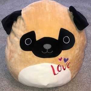 16in Pam Pug Squishmallow Valentines Edition